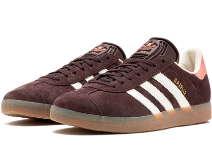 Adidas Gazelle Shadow Brown IF3233 SneakerMood Pair, front three-quarter view