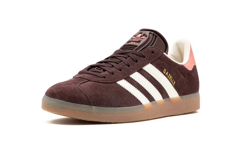 Adidas Gazelle Shadow Brown IF3233 SneakerMood Front three-quarter view