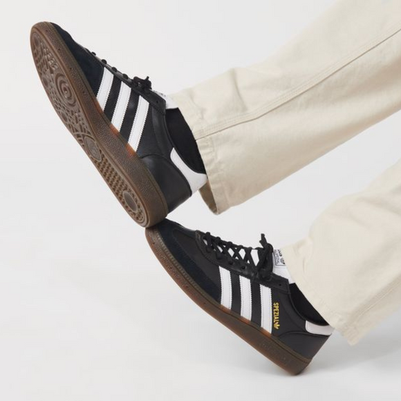 Adidas Handball Spezial Black Gum DB3021 SneakerMood On feet, sole and side view