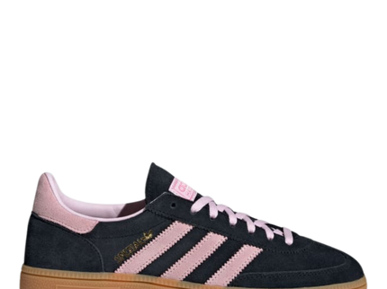 Adidas Handball Spezial Core Black Pink IE5897 SneakerMood Side view toe pointing right