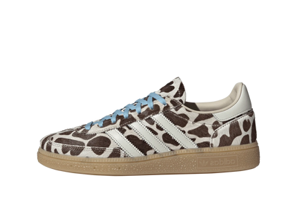 Adidas Handball Spezial Cow Print Crystal Linen (Women's) KI6677 SneakerMood Side view, toe pointing left