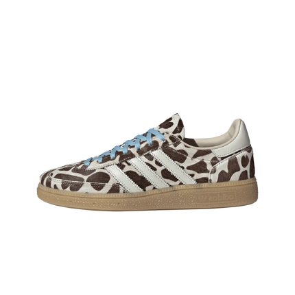 Adidas Handball Spezial Cow Print Crystal Linen (Women's) KI6677 SneakerMood Side view, toe pointing left