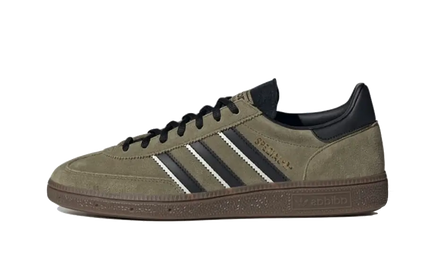Adidas Handball Spezial Focus Olive Black IG6183 SneakerMood Side view, toe pointing left