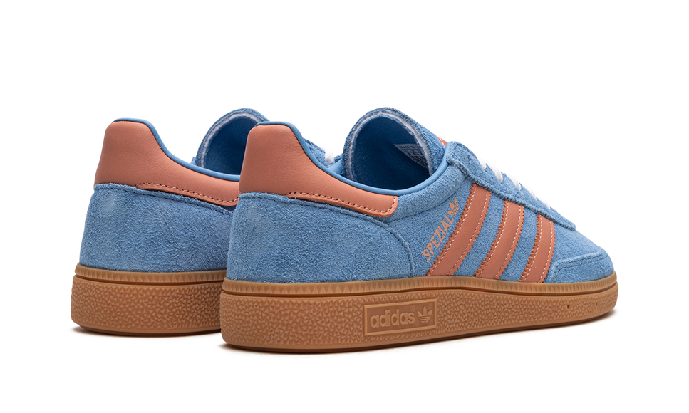 Adidas Handball Spezial Light Blue Wonder Clay IF6564 SneakerMood Pair, rear three-quarter view