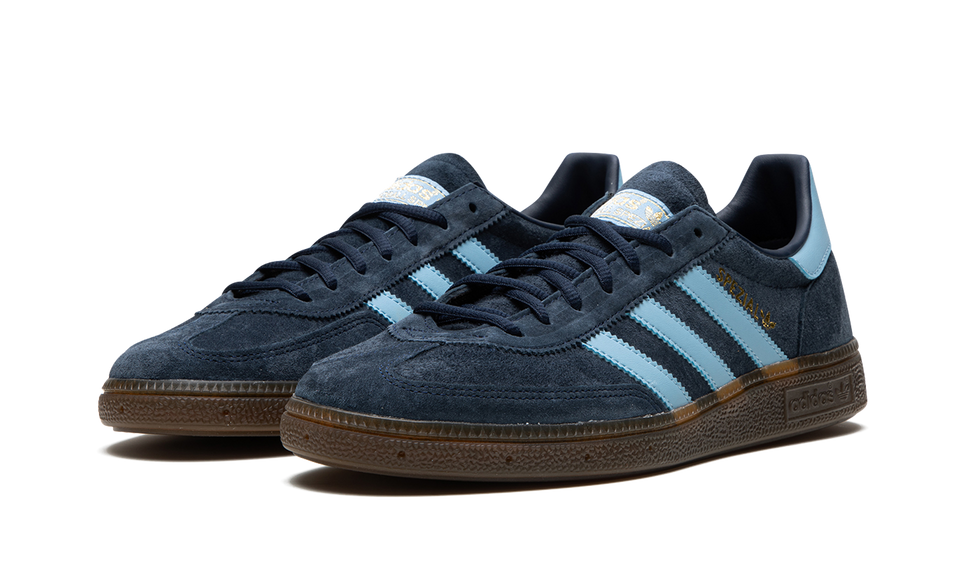 Adidas Handball Spezial Navy Gum BD7633 SneakerMood Pair, front three-quarter view