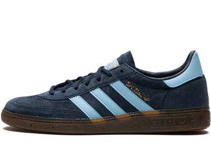 Adidas Handball Spezial Navy Gum BD7633 SneakerMood Side view, toe pointing left