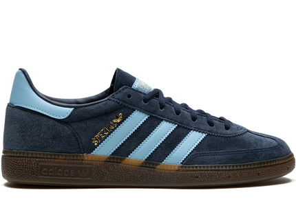 Adidas Handball Spezial Navy Gum BD7633 SneakerMood Side view, toe pointing right