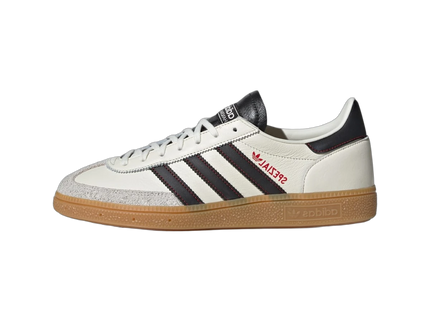 Adidas Handball Spezial Off White Core Black Red JH6398 SneakerMood Side view, toe pointing left