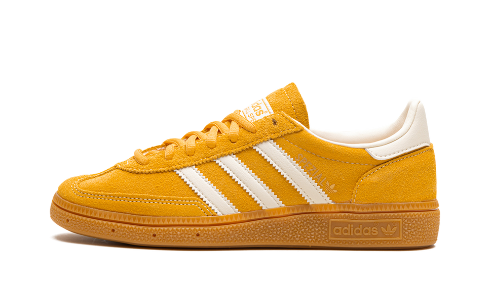 Adidas Handball Spezial Preloved Yellow IF7088 SneakerMood Side view, toe pointing left