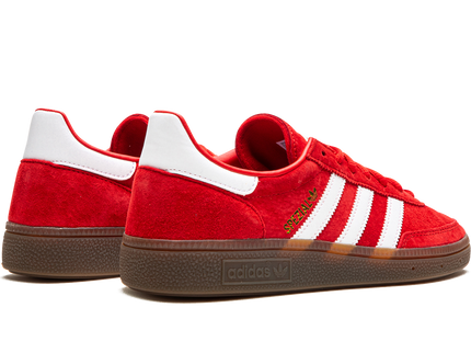Adidas Handball Spezial Scarlet Gum FV1227 SneakerMood Pair, rear three-quarter view