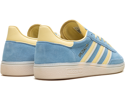 Adidas Handball Spezial Semi Blue Burst Almost Yellow IG6276 SneakerMood Pair, rear three-quarter view