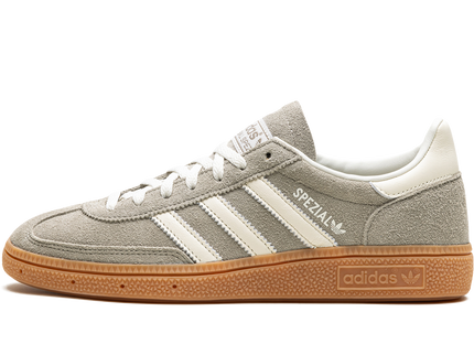 Adidas Handball Spezial Silver Pebble (Women's) IG1966 SneakerMood Side view, toe pointing left
