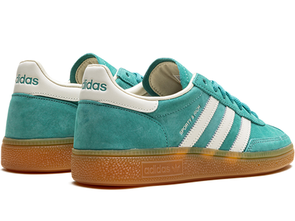 Adidas Handball Spezial Sporty & Rich Green IH2148 SneakerMood Pair, rear three-quarter view