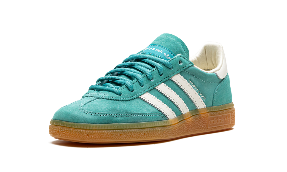 Adidas Handball Spezial Sporty & Rich Green IH2148 SneakerMood Front three-quarter view