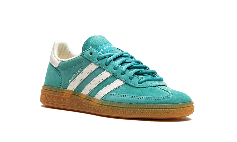Adidas Handball Spezial Sporty & Rich Green IH2148 SneakerMood Front three-quarter view