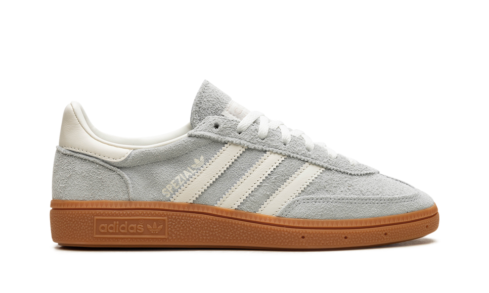 Adidas Handball Spezial Wonder Silver Gum IF6491 SneakerMood Side view, toe pointing right