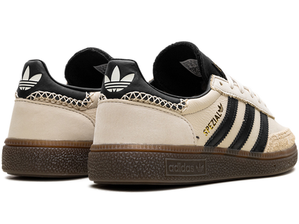 Adidas Handball Spezial Wonder White Black (Women's) IE3698 SneakerMood Pair, rear three-quarter view
