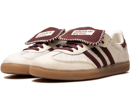 Adidas Samba Nylon Tonal Wales Bonner Cream White IE0586 SneakerMood Pair, front three-quarter view