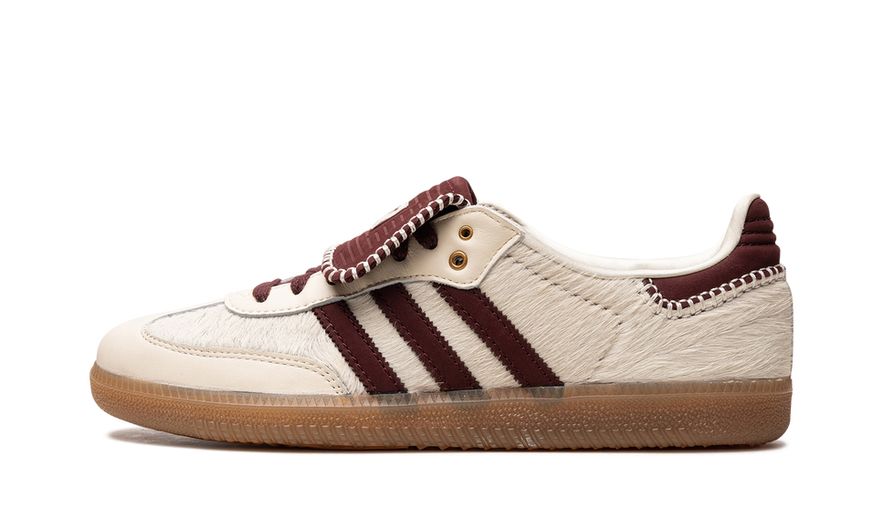 Adidas Samba Nylon Tonal Wales Bonner Cream White IE0586 SneakerMood Side view, toe pointing left