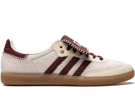 Adidas Samba Nylon Tonal Wales Bonner Cream White IE0586 SneakerMood Side view, toe pointing right