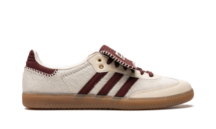 Adidas Samba Nylon Tonal Wales Bonner Cream White IE0586 SneakerMood Side view, toe pointing right