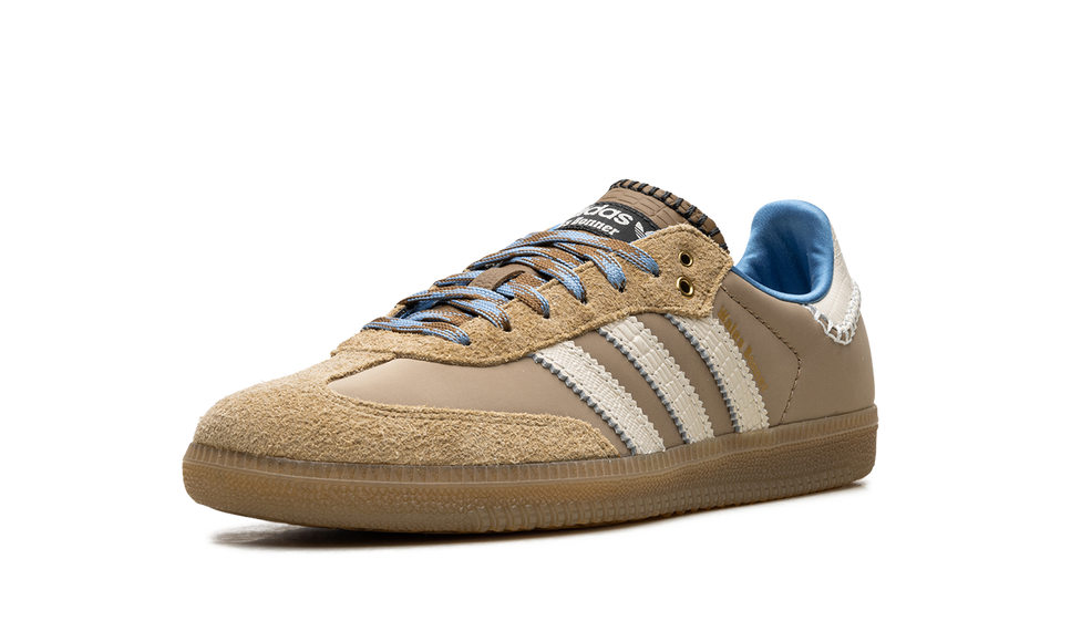 Adidas Samba Nylon Wales Bonner Desert White IH3261 SneakerMood Front three-quarter view