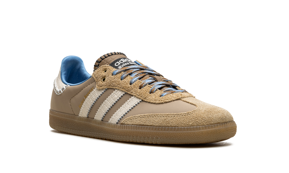 Adidas Samba Nylon Wales Bonner Desert White IH3261 SneakerMood Front three-quarter view