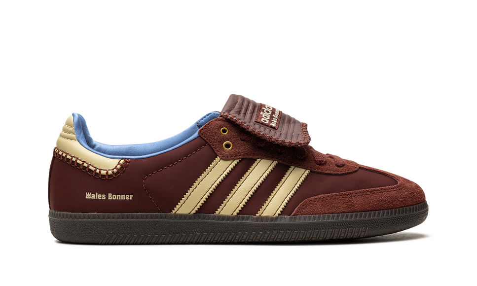 Adidas Samba Nylon Wales Bonner Fox Brown IE0579 SneakerMood Side view, toe pointing right