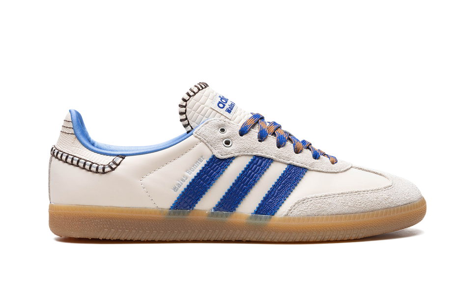 Adidas Samba Nylon Wales Bonner Wonder Clay Royal IH7756 SneakerMood Side view, toe pointing right