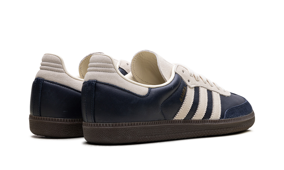 Adidas Samba OG Aurora Ink Cream White JI3217 SneakerMood Pair, rear three-quarter view