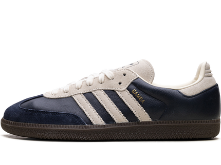 Adidas Samba OG Aurora Ink Cream White JI3217 SneakerMood Side view, toe pointing left