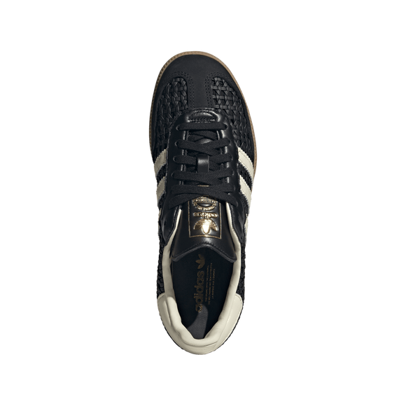 Adidas Samba OG Basketweave Black Cream White HQ9282 SneakerMood Top view