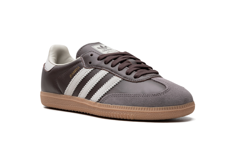 Adidas Samba OG Brown Putty Grey ID1481 SneakerMood Front three-quarter view