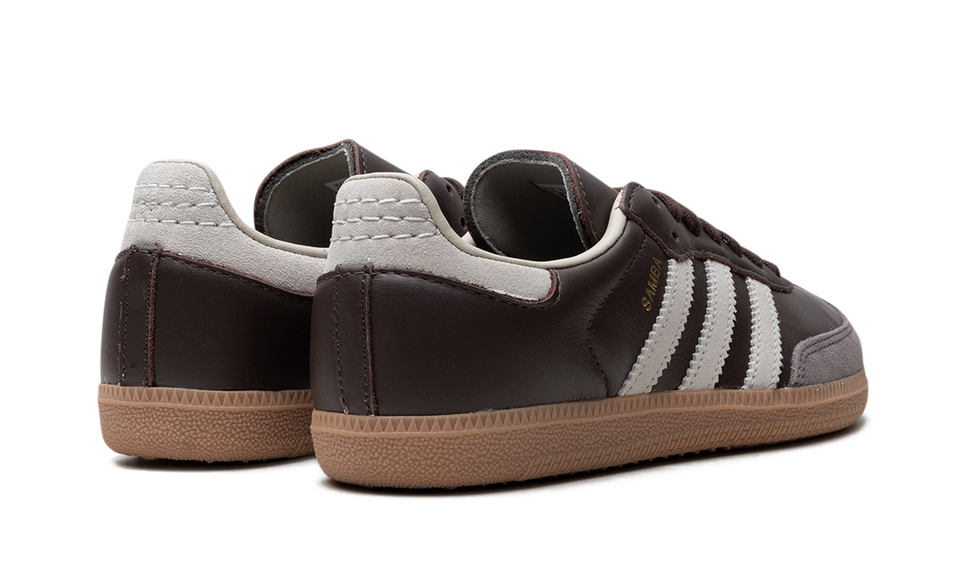 Adidas Samba OG Brown Putty Grey ID1481 SneakerMood Pair, rear three-quarter view