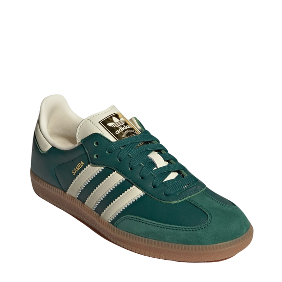 Adidas Samba OG Collegiate Green Cream White (W) IE0872 SneakerMood Front three-quarter view