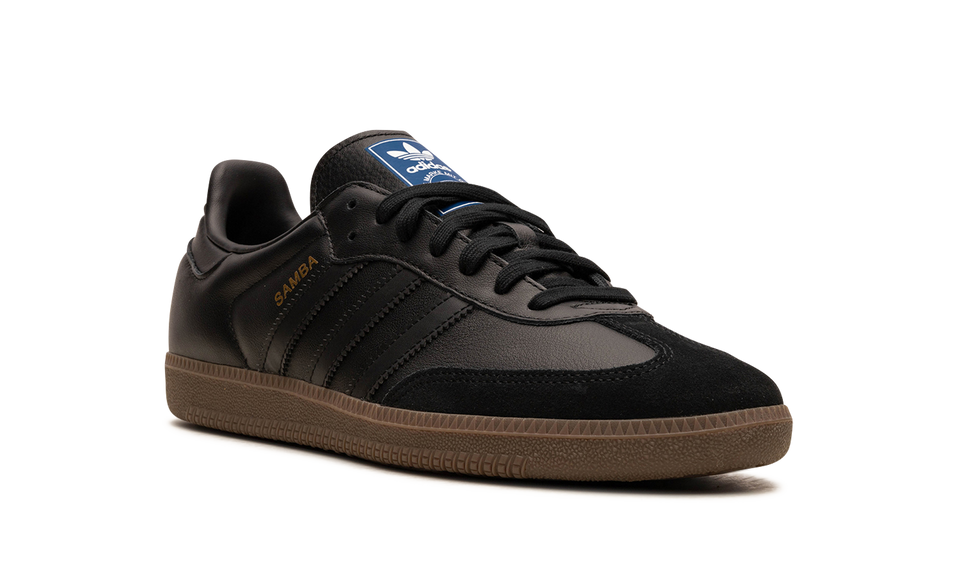 Adidas Samba OG Core Black Gum IE3438 SneakerMood Front three-quarter view