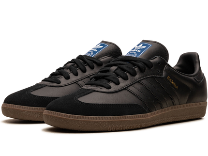 Adidas Samba OG Core Black Gum IE3438 SneakerMood Pair, front three-quarter view