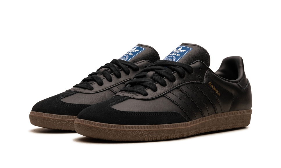 Adidas Samba OG Core Black Gum IE3438 SneakerMood Pair, front three-quarter view