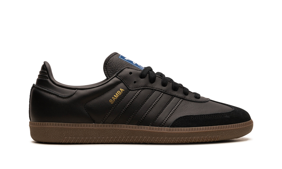 Adidas Samba OG Core Black Gum IE3438 SneakerMood Side view, toe pointing right