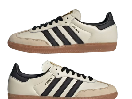 Adidas Samba OG Cream White Sand Strata ID0478 SneakerMood Pair side views