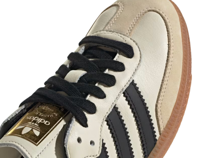 Adidas Samba OG Cream White Sand Strata ID0478 SneakerMood Upper detail