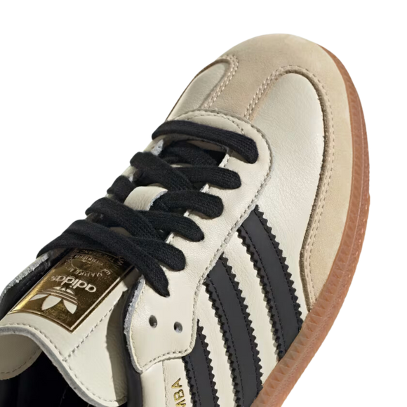 Adidas Samba OG Cream White Sand Strata ID0478 SneakerMood Upper detail