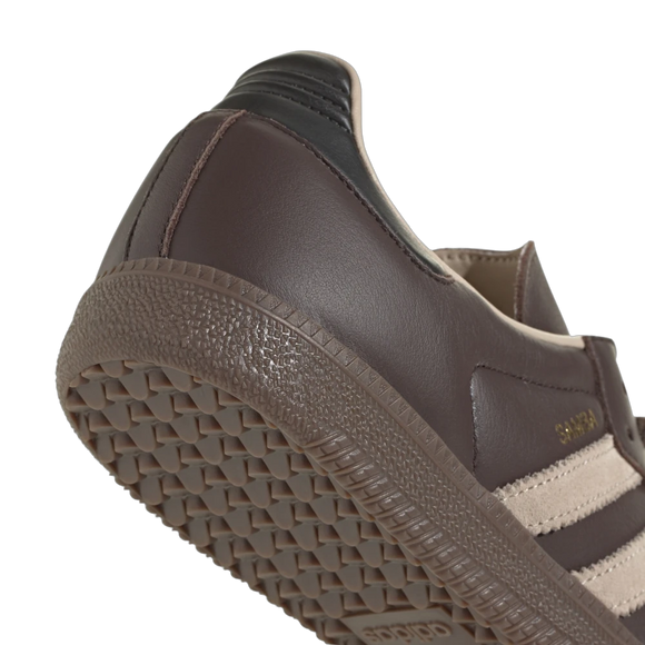 Adidas Samba OG Dark Brown Beige Gum JI0217 SneakerMood Heel and outsole detail