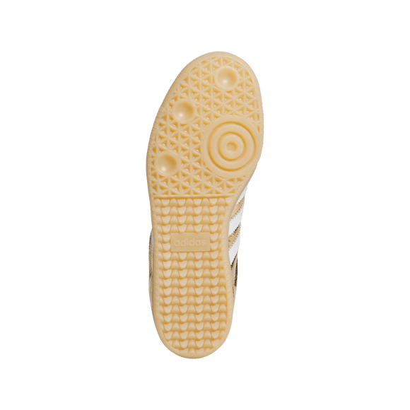 Adidas Samba OG Gold Metallic Cracked Leather (Women's) KI5719 SneakerMood Outsole view