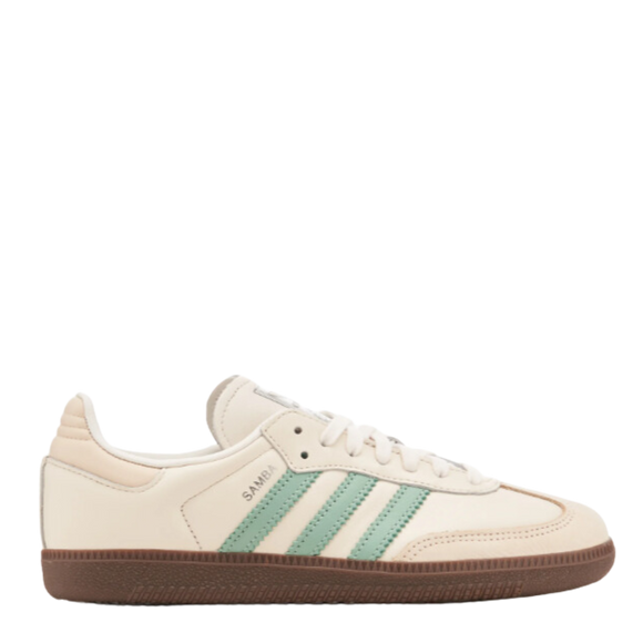 Adidas Samba OG Hazy Green IH2752 SneakerMood Side view toe pointing right