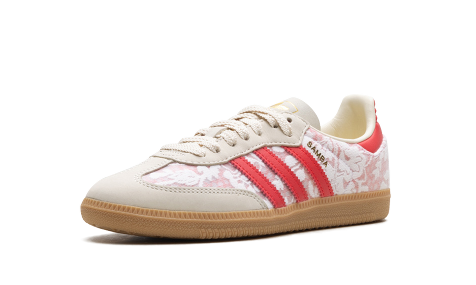 Adidas Samba OG Liberty London Better Scarlet (Women's) JR8841 SneakerMood Front three-quarter view
