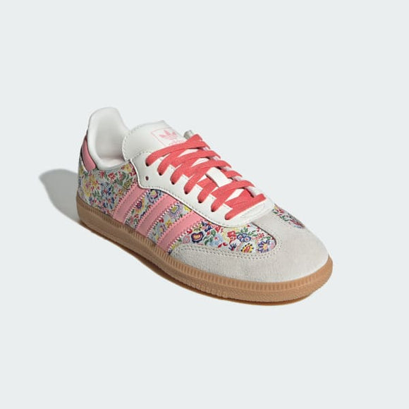 Adidas Samba OG Liberty London Floral Embroidery (GS) JI0280 SneakerMood Front three-quarter view