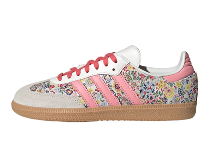Adidas Samba OG Liberty London Floral Embroidery (GS) JI0280 SneakerMood Side view, toe pointing left