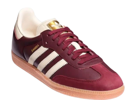 Adidas Samba OG Maroon ID0477 SneakerMood Front three-quarter view