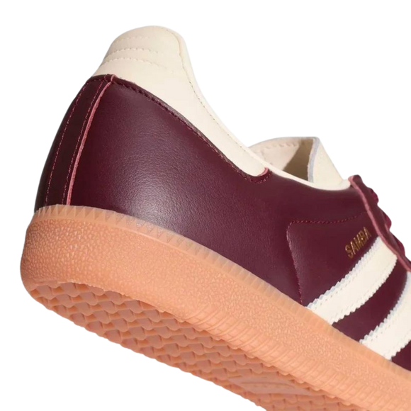 Adidas Samba OG Maroon ID0477 SneakerMood Heel detail